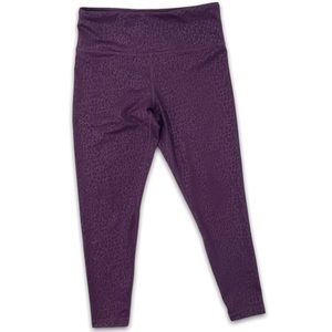 Zyia Purple Leopard Cheetah Print Leggings, Girl's Size 8-9
